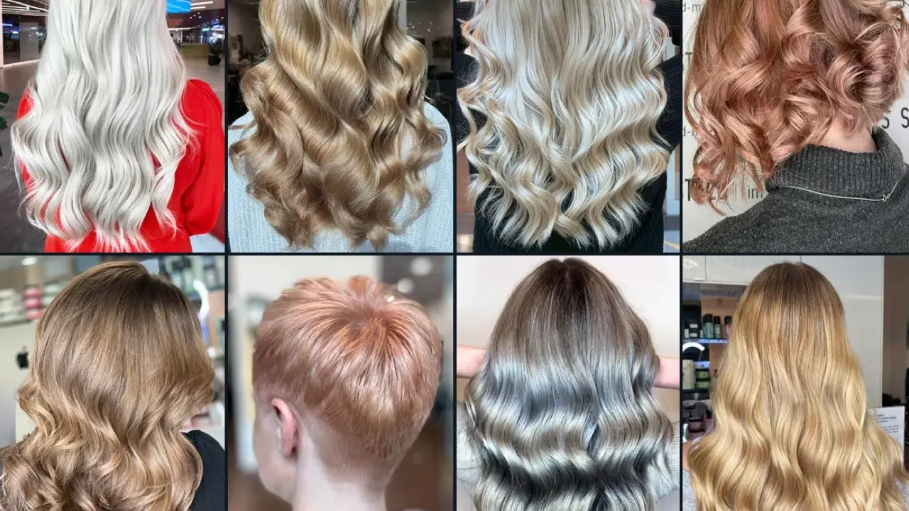 Vielfalt an Frisuren: Von eisblond bis roségold, diese Bilder zeigen beeindruckende Ergebnisse nach dem Haare blondieren.