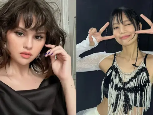 Zwei Frauen mit auffälligen Frisuren: Eine mit zerzaustem Bob und **wispy bangs**, die andere mit geflochtenen Zöpfen und Pony.